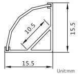 Neptune Lights 2 MTR Anodized Aluminium Profiles